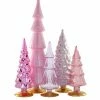 Cody Foster Rose Pink Candy Glass Trees, Large New! 1 Cody Foster Rose Pink Candy Glass Trees, Large New!