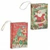 Raz Retro Christmas Book Ornaments