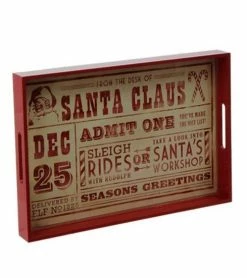 Raz Santa's Ticket Tray