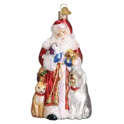 Old World Christmas Santa's Furry Friends Ornament