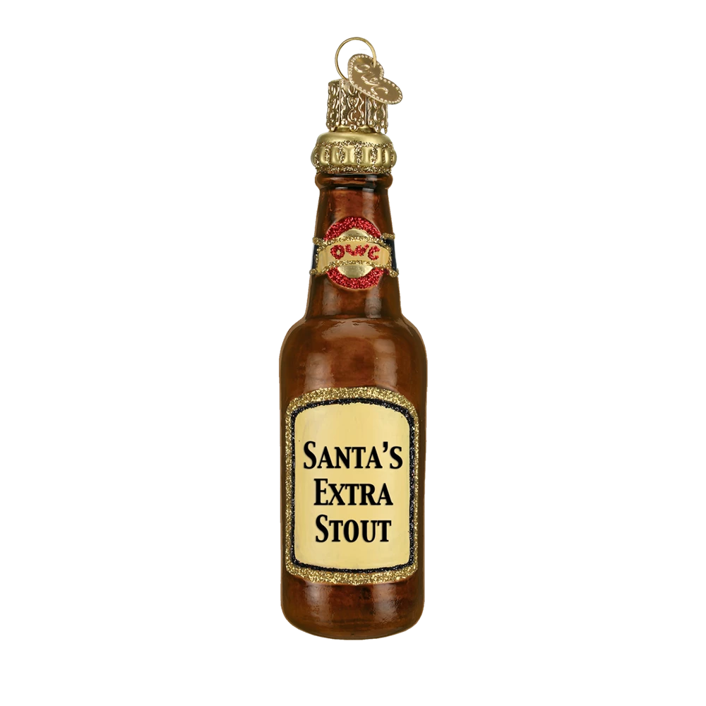 Old World Christmas Christmas Beer Bottle Ornaments 6 Old World Christmas Christmas Beer Bottle Ornaments