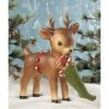 Bethany Lowe New! Santa's Helper Reindeer, Paper Mache 2 Bethany Lowe New! Santa's Helper Reindeer, Paper Mache