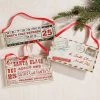 Raz Santa's Letter & Ticket Ornaments 2 Raz Santa's Letter & Ticket Ornaments