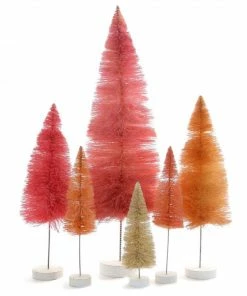 Cody Foster New! Shades Of Pink & Coral Bottle Brush Trees