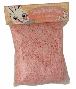Bethany Lowe Pink Shredded Tissue Paper Easter Grass New!