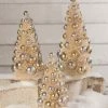 Bethany Lowe New! Silver & Gold Bottle Brush Trees