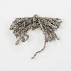 One Hundred 80 Degrees Silver Tinsel Mesh Garland