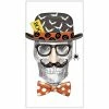 Mary Lake-Thompson Skeleton With Funny Glasses Towel