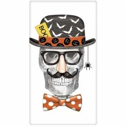 Mary Lake-Thompson Skeleton With Funny Glasses Towel