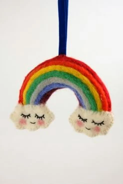 Cody Foster Christmas Happy Days Felt Rainbow Ornament