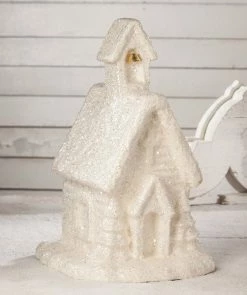 Bethany Lowe Snowy Church, Large Paper Mache