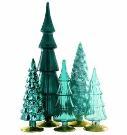 Cody Foster Teal Candy Glass Trees, Large