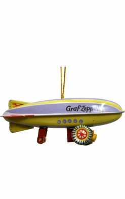 TheHolidayBarn.com Christmas Tin Toy Zeppelin Reproduction Ornament