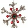 ShiShi Tinsel Snowflake With Glass Beads New!
