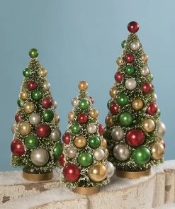 Bethany Lowe New! Traditional Bottle Brush Trees