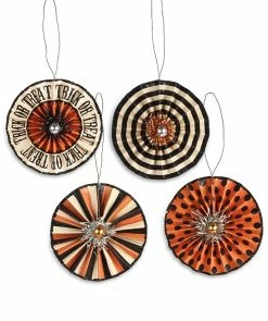 Bethany Lowe Trick Or Treat Rosette Ornaments