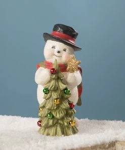 Bethany Lowe Trimming The Tree Snowman New!