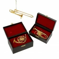 Kurt Adler Trombone, French Horn & Baritone Horn Ornaments
