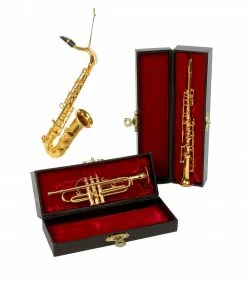 Kurt Adler Christmas Trumpet, Saxophone Or Clarinet Ornament