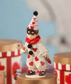 Bethany Lowe Valentine Clown Boy Figurine