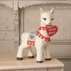 Bethany Lowe New! Valentine Llama, Paper Mache