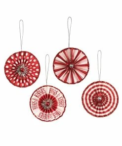 Bethany Lowe Valentine Rosette Ornaments