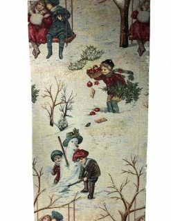 StiVoTex Winter Children Tapestry Table Runner Made In Germany