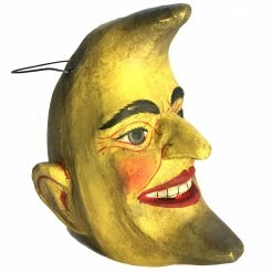 Cody Foster Crescent Moon Man Paper Mache Bucket Halloween