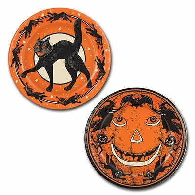 Beistle Beistle Vintage Halloween Retro Halloween Party Paper Plates 3 Beistle Beistle Vintage Halloween Retro Halloween Party Paper Plates