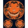 Beistle Vintage Jack-O-Lantern Peel 'N Place Decals Beistle Vintage Halloween