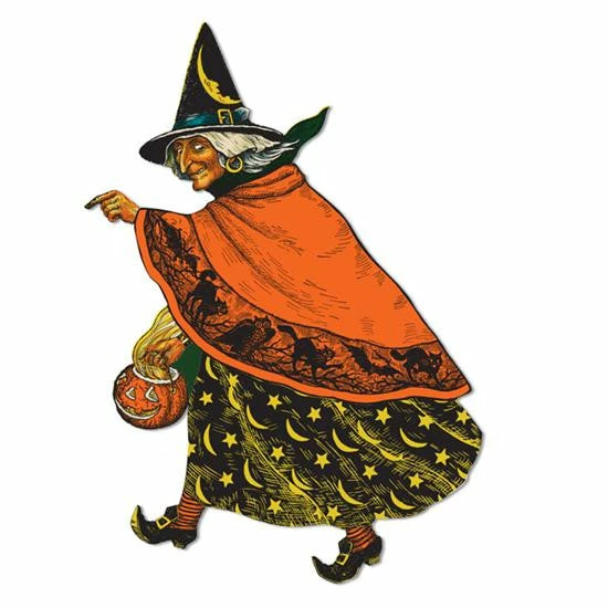 Beistle Beistle Vintage Halloween Vintage Witch Cutout