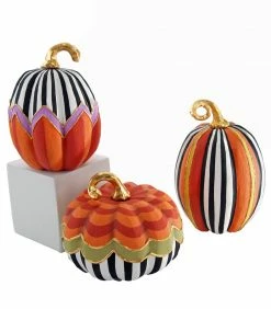 Katherine's Collection Whimsy Patterned Pumpkins