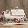 TheHolidayBarn.com White American Farmhouse With Truck New!