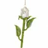 Cody Foster White Rose Ornament New!