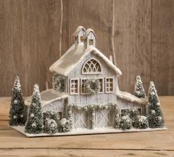 Ragon House Winter White Horse Barn Putz New!