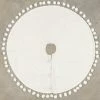 Ragon House New! Winter White Tree Skirt With Pom Poms, 28" 1 Ragon House New! Winter White Tree Skirt With Pom Poms, 28"