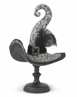 TheHolidayBarn.com New! Witch Hat On Pedestal